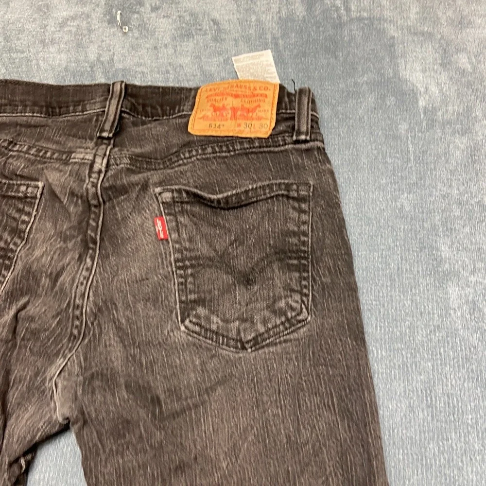 VTG Levi's 514 Jeans Mens 30x30 Black Denim Straight Streetwear Outdoor  Fit